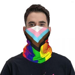 Scarves Flags Of The LGBTIQ Bandana Neck Gaiter Printed LGBT Pride Wrap Scarf Warm Headwear Hiking For Men Women Adult Winter