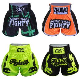 Men's Shorts Kick Boxing Pants Breathable Thai Boxing Shorts Man Woman Children Short Muay Thai Sports Fitness Fighting Sanda Boxeo Trunks 230715