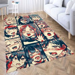 Carpets Pink Girl Room Rug Carpet for Living Room Anime Cartoon Rug Gamer Teen Room Bedside Lounge Rug kawaii Fluffy Hallway Floor Mats R230717