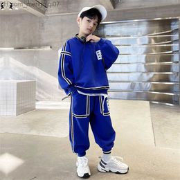 Clothing Sets Children's clothing suit Fashion baby boys' track and field clothes Street clothes Youth 5 6 8 11 12 autumn children's Sportswear Z230717