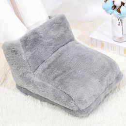 Carpets Electric Foot Warm Heating Pad USB Charging Massager Washable Home Warmer Heat Slippers Hairy Cushion For