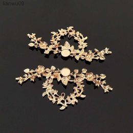 10 PCS Metal Alloy KC Gold Plated Plant Flowers Headdress Accessories For DIY Jewellery Making L230704