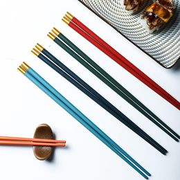 Chopsticks Household Alloy Colour Non-slip Anti-mold Cutlery For One Person High Temperature Resistance Kitchenware