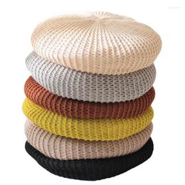 Berets MAXSITI U Summer Breathable Cotton Linen Hollow Out Caps For Women Girl Temperament Painter Hat Adjustable Accessories