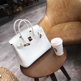 Leather Handbag Top Platinum Bag Lychee Luxurys Pattern Fashion Mini Women 2024 Cowhide Year Wedding