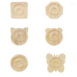 Jewellery Pouches F19D Wood Beaded Bracelet Display Tray Making Tool For DIY Bracelets Beads Showcase