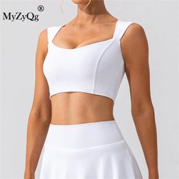 Women's Tanks MyZyQg Women Yoga Tennis Vest With Chest Pads Wear Running Training Tight Fitness Tank Top Quick-drying Sports Gym Bra