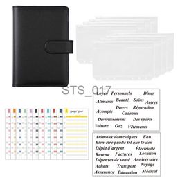 Notepads Notes A6 Budget Binder Kits Notebook DIY Diary Planner Organizer 8pcs Pockets School Supplier 2Pcs French Alphabet Stickers x0715