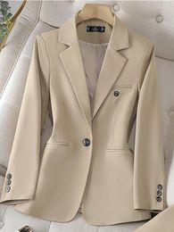 Women's Suits Korean Style High Quality Long Sleeve Female Blazer Women Chic Stylish Suit Jacket Office Ladies Business Work Wear Formal
