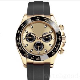 Mens watch designer woman Orologio.fashion paul newman movement wristwatch multi dial plated gold leather strap perfect watch clean factory dh04 C23