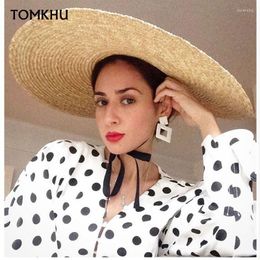 Wide Brim Hats Summer Elegant Natural 18cm Big Straw Hat Women Beach Sun Block UV Protection Panama Bone Chapeu Feminino