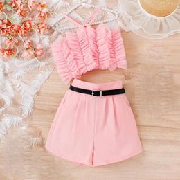 Clothing Sets Summer Girls' Suit Two Piece Outfits For Teen Girls Baby Christmas Headband Outfit Big Sweat