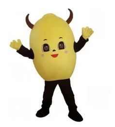 Yellow Friuts Mascot Costume Top Cartoon Anime theme character Carnival Unisex Adults Size Christmas Birthday Party Outdoor Outfit Suit