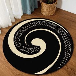 Carpets Round Carpet Soft Home Living Room Bedroom Area Carpet Children's Play Mat Non-slip Mat Computer Chair Cradle Carpet Mat Tapetes R230717