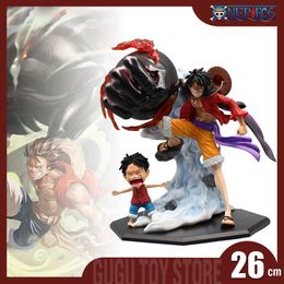 Anime Manga 26cm One Piece Figures Monkey D Luffy Anime Figurine Snake Man Luffy Gear 3 Big Fist Pvc Action Figures Model Toys Ornament Gift L230717