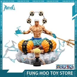 Anime Manga 23cm One Piece Figures Enel Anime Figure Gk Sky Piea Enels Figures Pvc Statue Figurine Model Doll Collectible Room Decoration To L230717