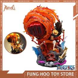 Anime Manga 23cm One Piece Figures Gk Luffy Gear 3 Anime Figures With Led Light Figurine Pvc Statue Model Doll Room Decoration Toys Gifts L230717