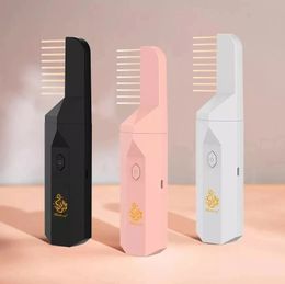 Fragrance Lamps Arabic Incense Electronic Portable Comb Bakhoor Ramadan Muslim Dukhoon Aroma Diffuser USB Rechargeable Oud Burning Holder 230715