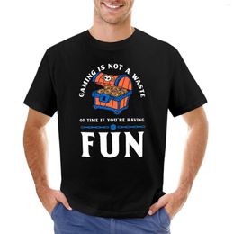 Men's Polos Gaming Is Not A Waste Of Time If You're Having Fun T-Shirt Customised T Shirts Boys White Black For Men
