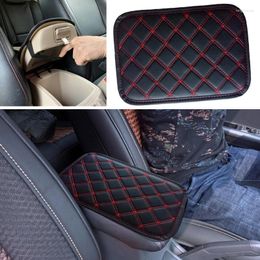 Interior Accessories Car Center Console Armrest Embroider Universal Vehicle Cushion Armrests Storage Box Cover Pad