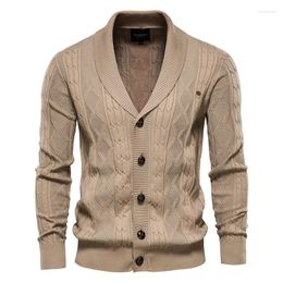 Men's Sweaters V-neck Long Sleeve Sweater Foreign Trade Thickened Fashion Knitted Cardigan Coat Japanese Series
