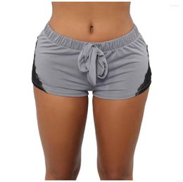 Active Shorts Lace-up Sports Fitness Drawstring Leggings Tight Casual Yoga Short Pants Trousers Running Sport