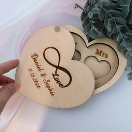 Party Supplies Personalised Wedding Ring Holder Box Custom Rotary Wood Slice Proposal Herat