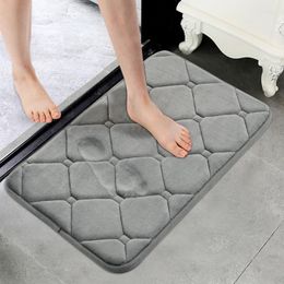 Carpets Memory Foam Bath Mat Bathroom Non-slip Wash Basin Bathtub Side For Banthroom Floor Rug Shower Room Doormat