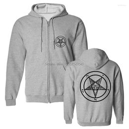 Men's Hoodies Pentagram Gothic Occult Satan Hoodie Cool Men Fleece Hooded Sweatshirt Streetwear Harajuku