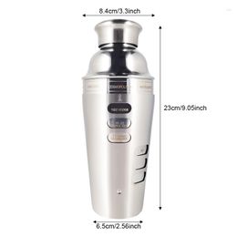 Bar Products Stainless Steel Built-in 700ml Cocktail Shaker With Recipe Guide Rotation