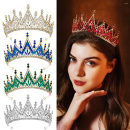 Hair Clips DIEZI 5 Colours Bride Wedding Dress Crown Elegant Crystal Tiara For Women Girls Party Luxury Rhinestone Jewellery Accessories