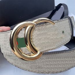 Fashion luxury belts for women designer cintura canvas outdoor business party lovers belt mens wide about 3.8cm solid color ladies belt western style ga011 C23