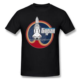 BURAN The Soviet Shuttle T-Shirt Uomo Cotone di alta qualità Manica corta estiva Space Travel Occupy Mars 2026 Camicia casual allentata