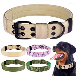 Dog Collars Collar For Large Tactical Extra Breed Adjustable Heavy Duty Nylon Pet