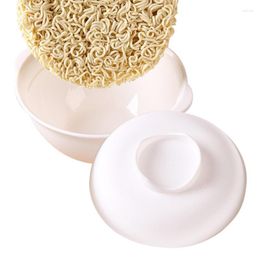 Bowls Ramen Bowl With Lid Instant Noodle Microwave Covered Design For Heating Convenience Not Easy To Burn