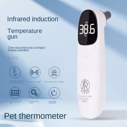 Other Dog Supplies 1PCS Professional Animal Temperature Measuring Thermometer Pet Cat Rabbit Clinic Home Infrared Non contact Electronic 230717