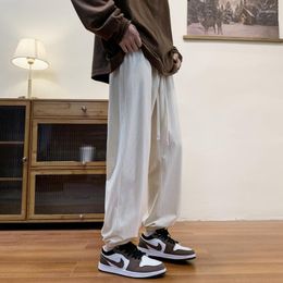 Men's Pants Casual Autumn In Spring Men For And Loose Fitting Oversized Trendy Drawstring Sports