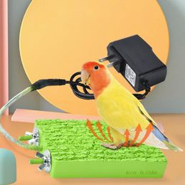 Other Pet Supplies Heated Bird Perch 5W Thermostatic Flat Heater for Cage Safe Stand Warmer Birds Parrots Hamsters 230717