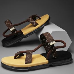 Sandals Waterproof Men Outdoor Male Summer Beach Mens Antislip Soft Walking Shoes Flip Flops 230714