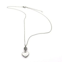 Heart necklace women necklace designer choker silver chain Beans Pendant Necklace diamonds necklace men Women DOUDOU Necklaces as gift with blue box necklace