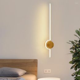 Wall Lamp Nordic Led Lamps Minimalist Wood For Living Room Bedroom Loft Decor Lighting Modern Home Bathroom Mirror Lights