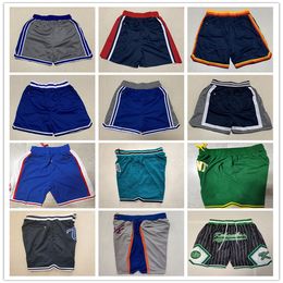 Just Don Baseball Pocket Shorts Hip Pop Pant With Pockets Zipper Breathable Sweatpants JustDon USA New LA York Houston Oakland AS Chicago Atlanta Florida Sewn S-XXXL