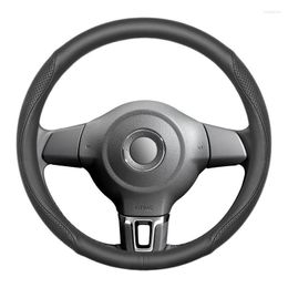 Steering Wheel Covers Cover Anti Slip Sweat-Absorbent Leather Cold Rubber Automobile Interior Accessories