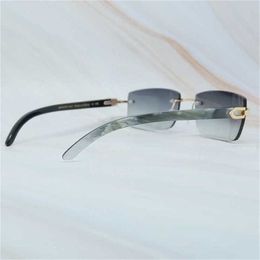 48% OFF Designer Men Luxury carter buffalo glasses women buffs shades eyewear rimless square gafas de solKajia New
