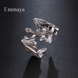 Emmaya New Fashion Punk Style Ring Natural Design With Dragon Appearance Alloy Jewelry Cool Adjustable Jewelry Exquisite Gift
