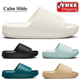 Designer Slide 2023 Calm Fashion Sandalen Segel Geode Teal Jade Eis Sesam Schwarz Outdoor Strand Herren Damen Slipper Dad Sliders811 RS811