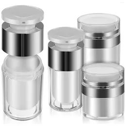 Storage Bottles Foundation Moisturiser Container Pump Airless Bottle Small Jar