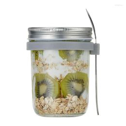 Storage Bottles Overnight Oats Containers With Lids High Quality Leak Proof Oatmeal Large Capacity Reusable Container For Yogurt Cereal