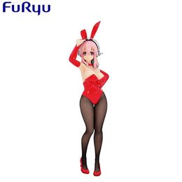 Anime Manga Original Genuine FuRyu 28cm Super Sonico Cartoon Action Figure PVC Toys Figures For Christmas Gifts L230717