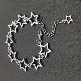 Link Bracelets Shoemaking Star Charm Bracelet Pentagram Animation Inspiration Women's Jewelry Fashion Gift Y2k Mens